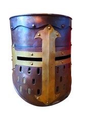 Kreuzritter helm leder gebraucht kaufen  Hamburg