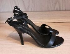 Usado, Sandálias femininas Via Uno salto alto alça sapatos tamanho 7 EUA 38 EUR do Brasil - Preto comprar usado  Enviando para Brazil