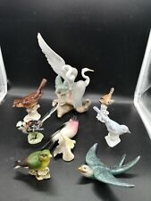 Usado, Lote soberbo 8 pássaros porcelana objetos delicados vitrine rara comprar usado  Enviando para Brazil