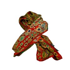 Cachecol Fox & Chave Funky anos 70 círculo 100% seda comprar usado  Enviando para Brazil