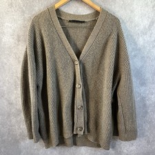 Cardigã Jenni Kayne CASHMERE Cocoon malha oversized botão para baixo bege feminino XXS comprar usado  Enviando para Brazil
