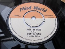 BRENTON KING - PAGE BY PAGE 7'' REGGAE 1975 THIRD WORLD comprar usado  Enviando para Brazil