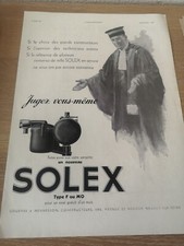 Publicité de Presse 1931 Solex carburateur avocat /Spidoléine huile moteur 3144 comprar usado  Enviando para Brazil