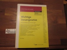 Wichtige steuergesetze teil gebraucht kaufen  Dortmund