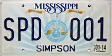 Mississippi Guitarra Original Matrícula Ee.uu. Vehículo Característica SPD 001 comprar usado  Enviando para Brazil