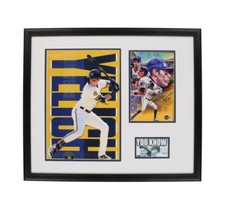 Exibição fotográfica emoldurada assinada por Christian Yelich Milwaukee Brewer / Beckett 2018 MVP comprar usado  Enviando para Brazil