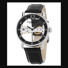 Stuhrling Original Bridge 976 Relógio Esqueleto de Vento Manual, Tamanho 42mm - Preto Masculino comprar usado  Enviando para Brazil