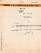 Invoice 1952 office d'occasion  Expédié en Belgium