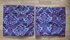 Purple damask cushion for sale  LONDON