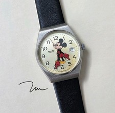 Bradley Disney Vintage Quartzo Mickey Mouse Relógio Hong Kong (c. Anos 1970–1980), usado comprar usado  Enviando para Brazil