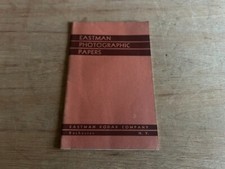 Folleto de papeles fotográficos Eastman Kodak 1938 fotografía vintage 32 páginas EE. UU. segunda mano  Embacar hacia Mexico