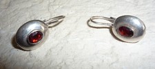 Boucles dormeuses grenat d'occasion  Caen