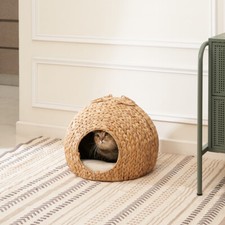 Gertrude jacinto de água tecido redondo caverna cama de gato com para raças de gatos de qualquer tamanho, comprar usado  Enviando para Brazil