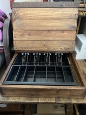 Wooden cash box for sale  HARLOW