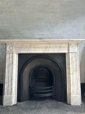 Surround de mármore para lareira de ferro fundido (PAR DISPONÍVEL) comprar usado  Enviando para Brazil