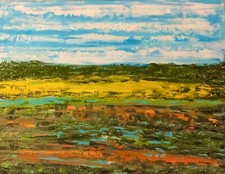 Quadro paesaggio olio usato  Novara