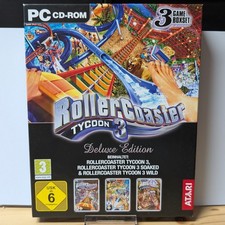 Rollercoaster Tycoon 3 Deluxe inkl Soaked & Wild PC CD Rom Big Box Spiel Boxset comprar usado  Enviando para Brazil