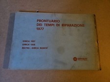 Manuale simca 1307 usato Manuale simca 1307 usato  Macomer