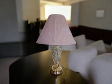 Abajur de mesa de cristal abajur de mesa de cristal feito nos EUA Absolutamente LINDO! Leviton 15"" comprar usado  Enviando para Brazil
