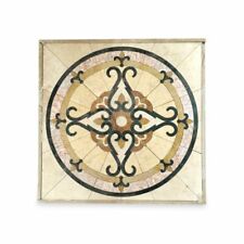 Tavolo con Mosaico in Marmo e pietre dure White Marble Table Old Mosaic H 70cm comprar usado  Enviando para Brazil
