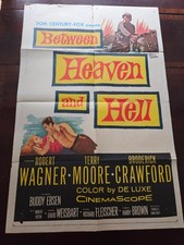 1956 BETWEEN HEAVEN AND HELL Original 1 Folha Pôster 27x41 Robert Wagner GUERRA comprar usado 1956 BETWEEN HEAVEN AND HELL Original 1 Folha Pôster 27x41 Robert Wagner GUERRA comprar usado  Enviando para Brazil
