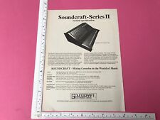 Vintage soundcraft series for sale  BOGNOR REGIS