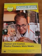 Good Eats Alton Brown DVD 3 Disc Set Food Network Hooked and Cooked Takeout  comprar usado  Enviando para Brazil