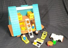 Vintage Fisher Price Play Family A-Frame House #990 com Acessórios 1974 comprar usado  Enviando para Brazil