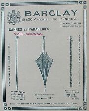 Publicite barclay canne d'occasion  Cires-lès-Mello
