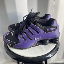 Tênis de corrida Nike Shox NZ preto Varsity roxo 314561-008 feminino tamanho 7 comprar usado  Enviando para Brazil