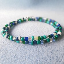 Kette rocailles glasperlen gebraucht kaufen  Düsseldorf