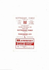 Nottingham forest manchester for sale  GRANTHAM