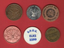 Different elks tokens for sale  Dewey
