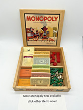 Monopoly wooden box for sale  CRAVEN ARMS