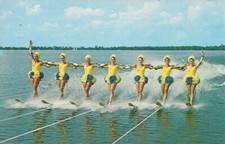 Cypress Gardens FL Narty wodne, Piękne kobiety, Aquaamaids 1965-75 Floryda na sprzedaż  Wysyłka do Poland