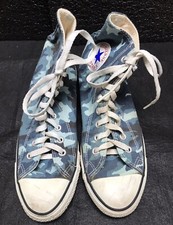 CONVERSE ALL*STAR HI TOP, CAMUFLAGEM AZUL CELESTE ORIGINAL, MASCULINA 6 1/2, EUA, DOCE! comprar usado  Enviando para Brazil