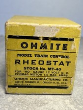 Novo reostato de controle de trem modelo Ohmite pós-guerra MT-40 comprar usado  Enviando para Brazil