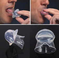 Dispositivo anti ronco língua silicone apneia do sono ajuda a parar ronco rolha manga comprar usado  Enviando para Brazil