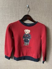 Moletom Polo Ralph Lauren Meninos Urso Vermelho Natal Tamanho 7 comprar usado  Enviando para Brazil