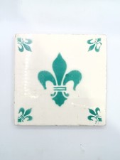 Azulejo português antigo do século XIX Fleur de Lis comprar usado  Enviando para Brazil