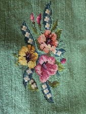 Vintage floral needlepoint for sale  Schenectady
