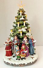 RARO Vintage Árvore de Natal Carollers Iluminar Decoração de Mesa de Vela Cintilante comprar usado  Enviando para Brazil