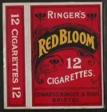 PAQUETE DE CIGARRILLOS/TABACO VINTAGE - #0039 - CASCO 10's - ERB - RINGERS RED BLOOM segunda mano  Embacar hacia Mexico