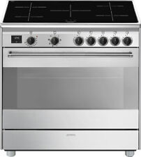 Smeg Cucina 5 Fuochi Induzione Forno Termoventilato 90x60 cm A Inox BG91IX2 usato  Napoli