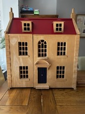 Furnished wooden dolls for sale  HOVE