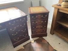 Pedestal desk tan for sale  STAFFORD