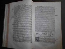 1578 Diodorus Siculus Bibliotheca Historica 31x20cm rare book universal history, usado comprar usado  Enviando para Brazil