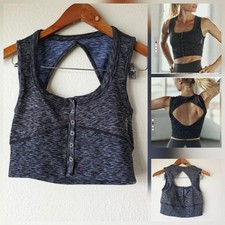 Novo sem etiquetas Free People Movement Swan Song Cami Crop Tank preto urze tamanho P comprar usado  Enviando para Brazil