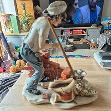 Vintage Cortese Capodimonte Drunk Bricklayer Statement Duża porcelanowa figurka na sprzedaż  Wysyłka do Poland