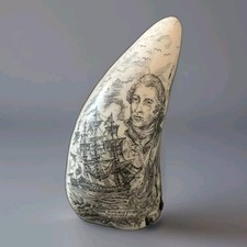 Faux scrimshaw sperm for sale  SOUTHAMPTON